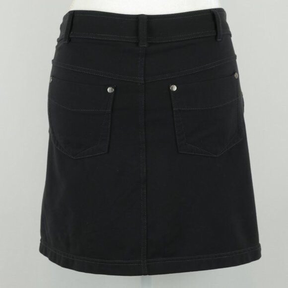Athleta Bettona Women's Extra Small Black Knit Pull On Mid Rise Casual Skort - Picture 3 of 11